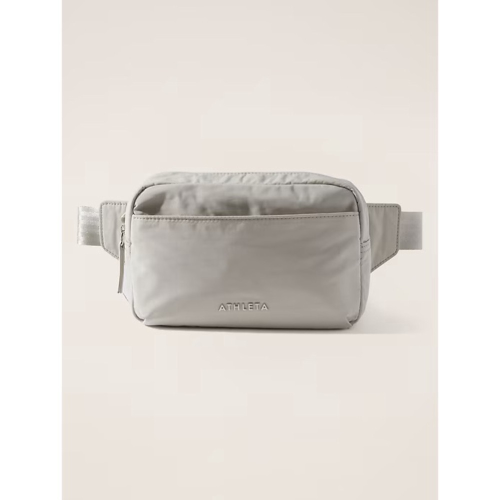NWT! Athleta - All About Large Crossbody Belt Bag - Oyster Grey
